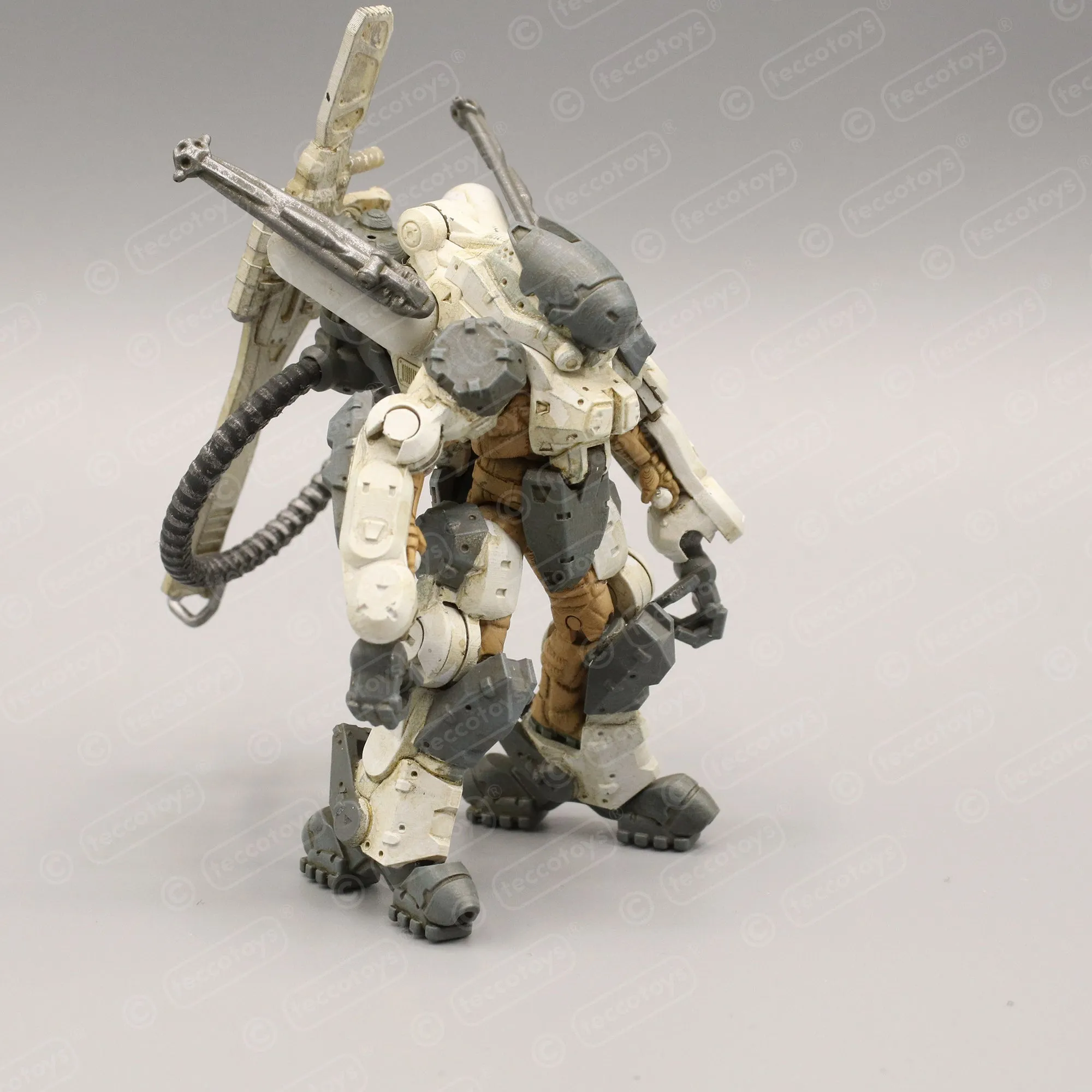 Age Of Mecha™ Exo Armor "Orbital Sniper" 3D printable action figure file (pre-supported)