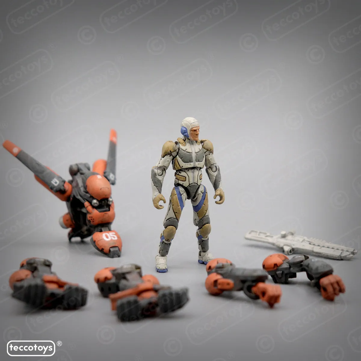 Age Of Mecha™ Exo Armor "Space Type MK II" 3D printable action figure file (pre-supported)