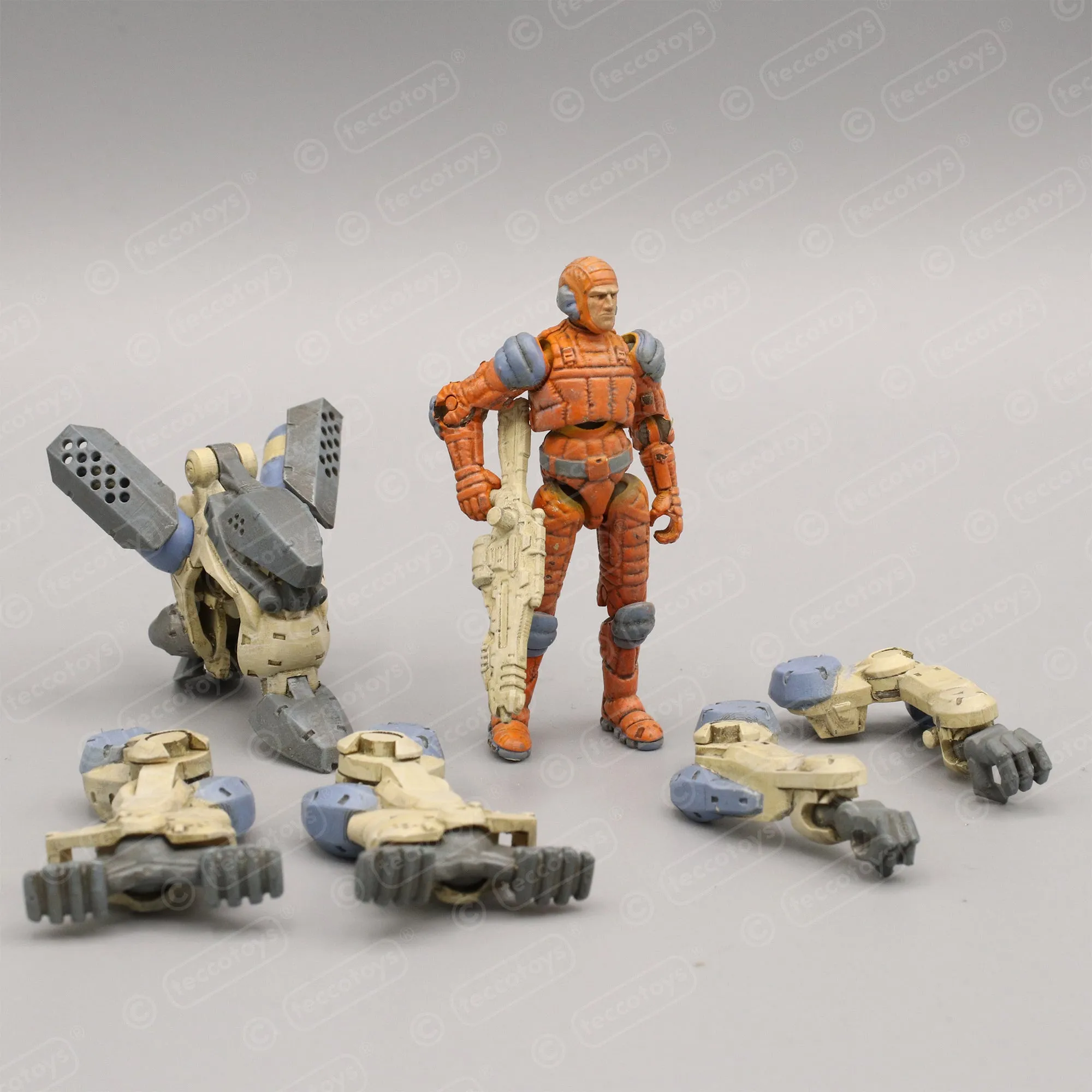 Age Of Mecha™ Exo Armor "Space Type" 3D printable action figure file (pre-supported)