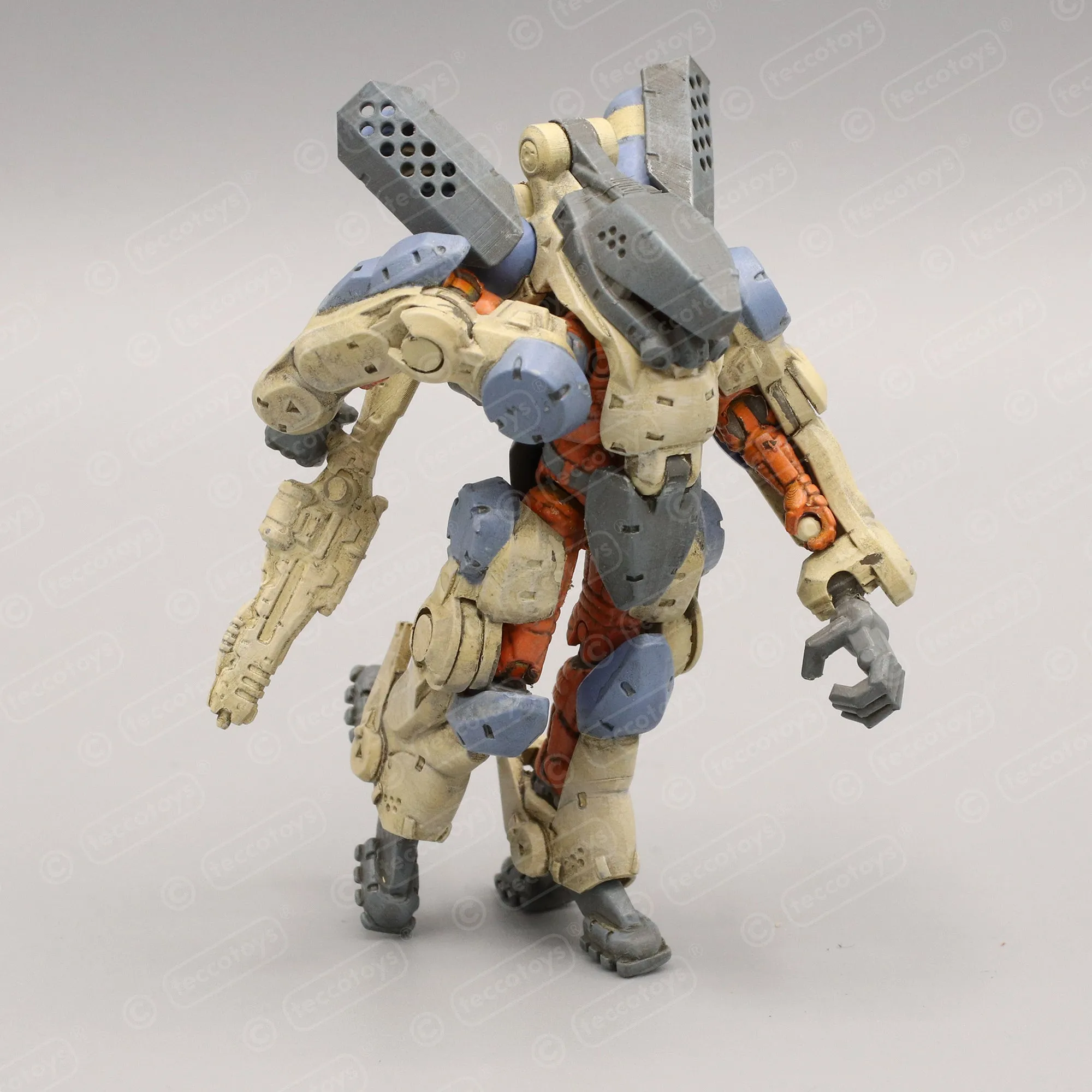 Age Of Mecha™ Exo Armor "Space Type" 3D printable action figure file (pre-supported)