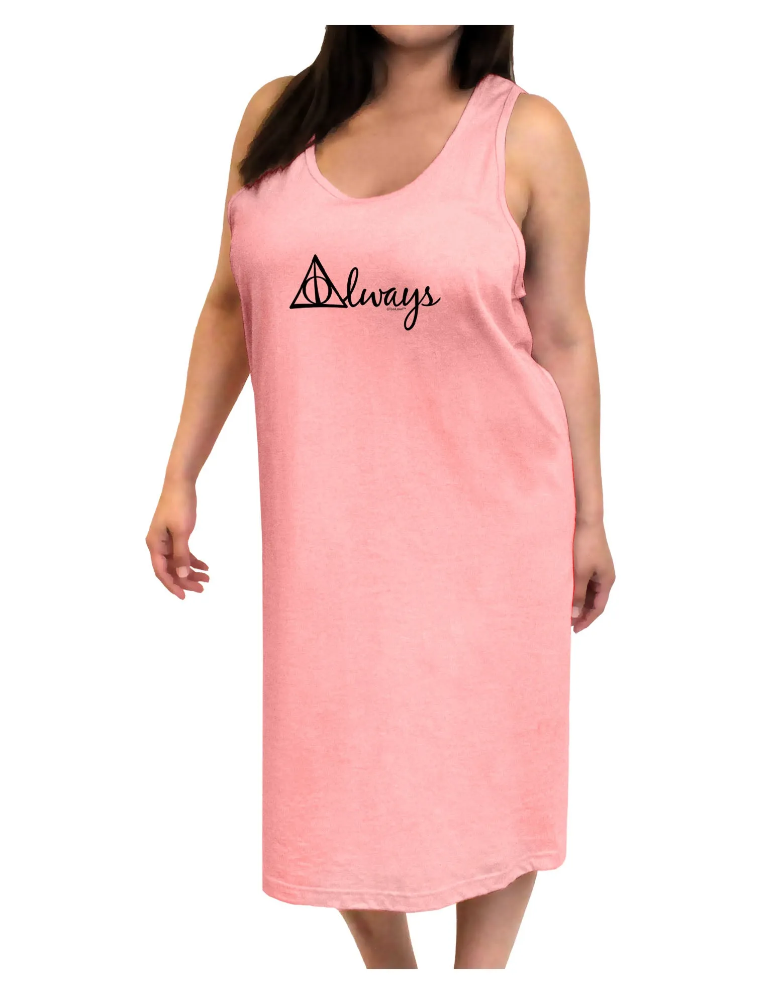 Always Magic Symbol Cursive Adult Tank Top Dress Night Shirt by TooLoud