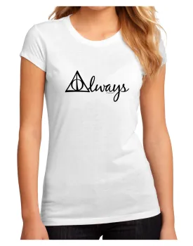 Always Magic Symbol Cursive Juniors Petite Sublimate Tee by TooLoud