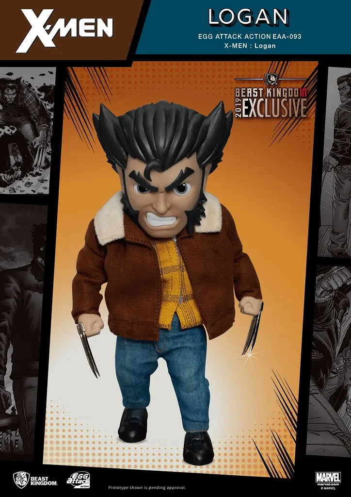 Beast Kingdom EAA-093 Marvel X-Men: Logan Wolverine Egg Attack Action Figure (10th Anniversary Limited Edition)