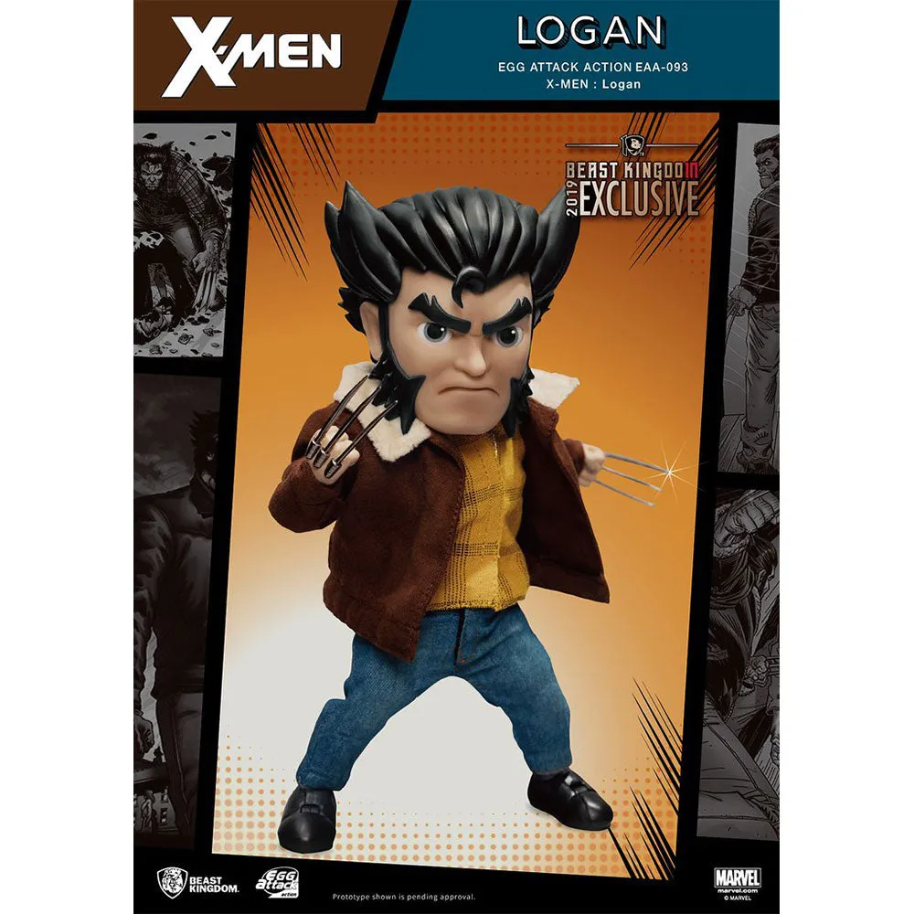 Beast Kingdom EAA-093 Marvel X-Men: Logan Wolverine Egg Attack Action Figure (10th Anniversary Limited Edition)