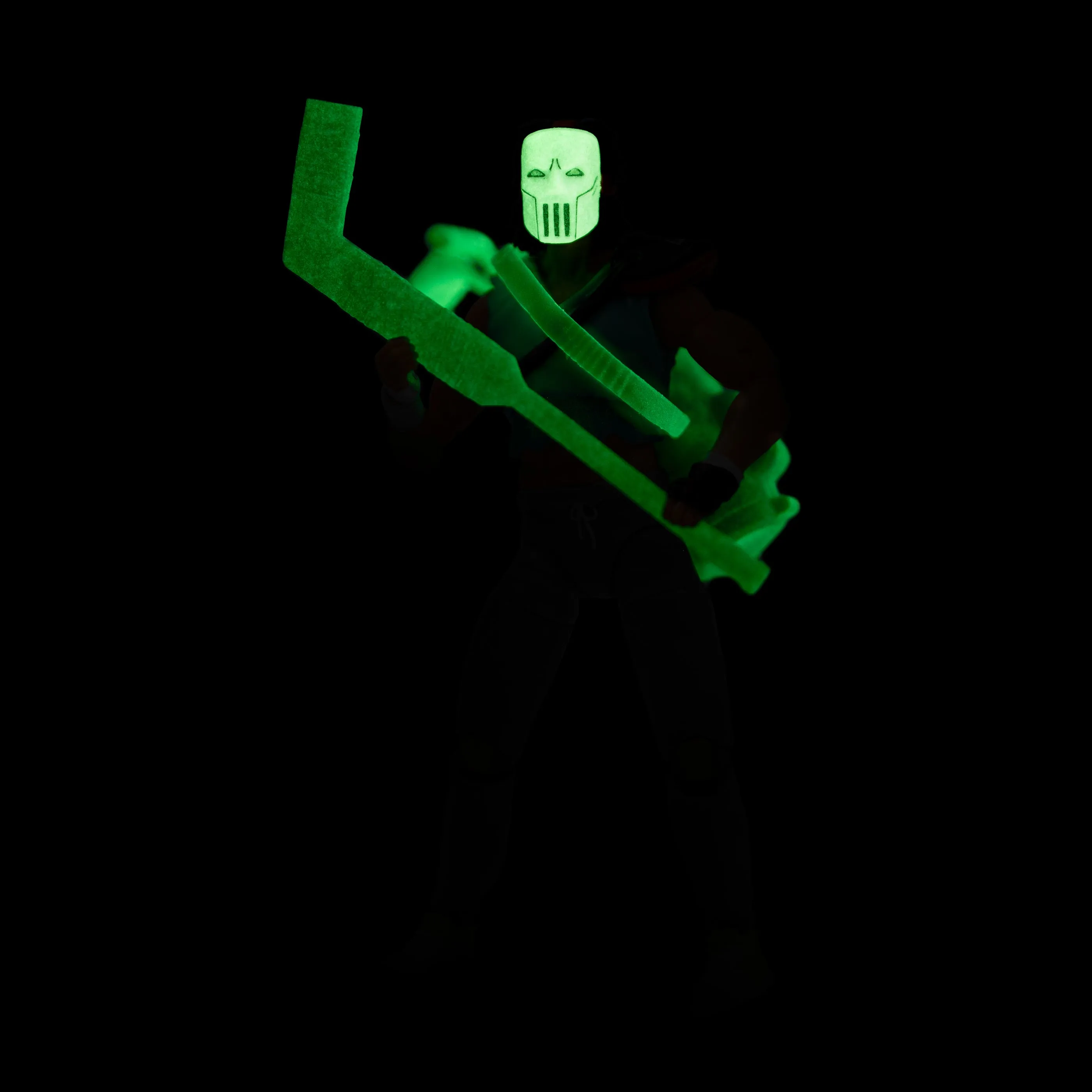 BST AXN Teenage Mutant Ninja Turtles: Casey Jones (Skull Face Glow in the Dark) PX Figure 46082 LOW STOCK