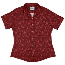 Dnd Sorcerer Class Curvy Button Up Shirt