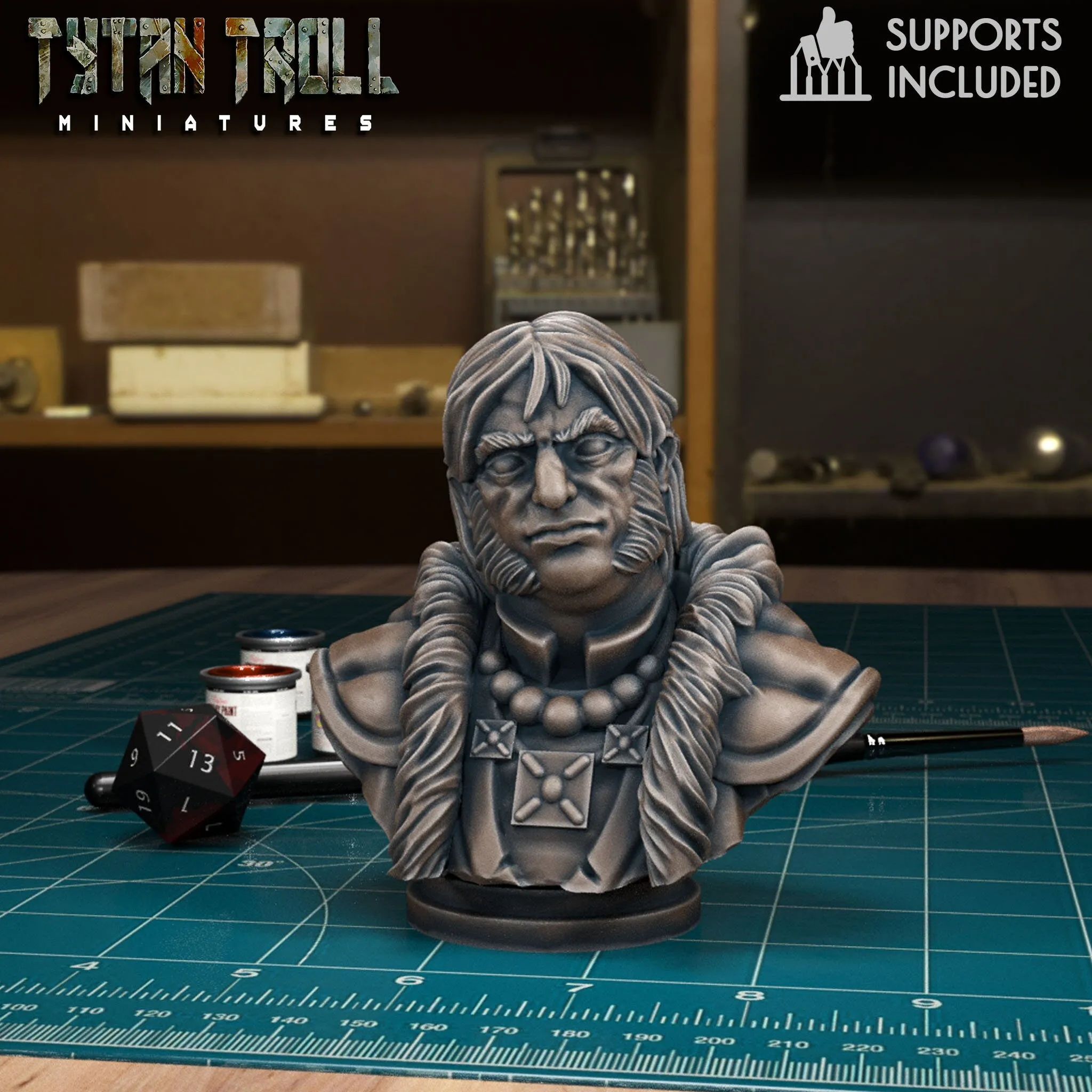 DnDCoS - Kolyan Indirovich Village Guardian NPC Strahd miniature