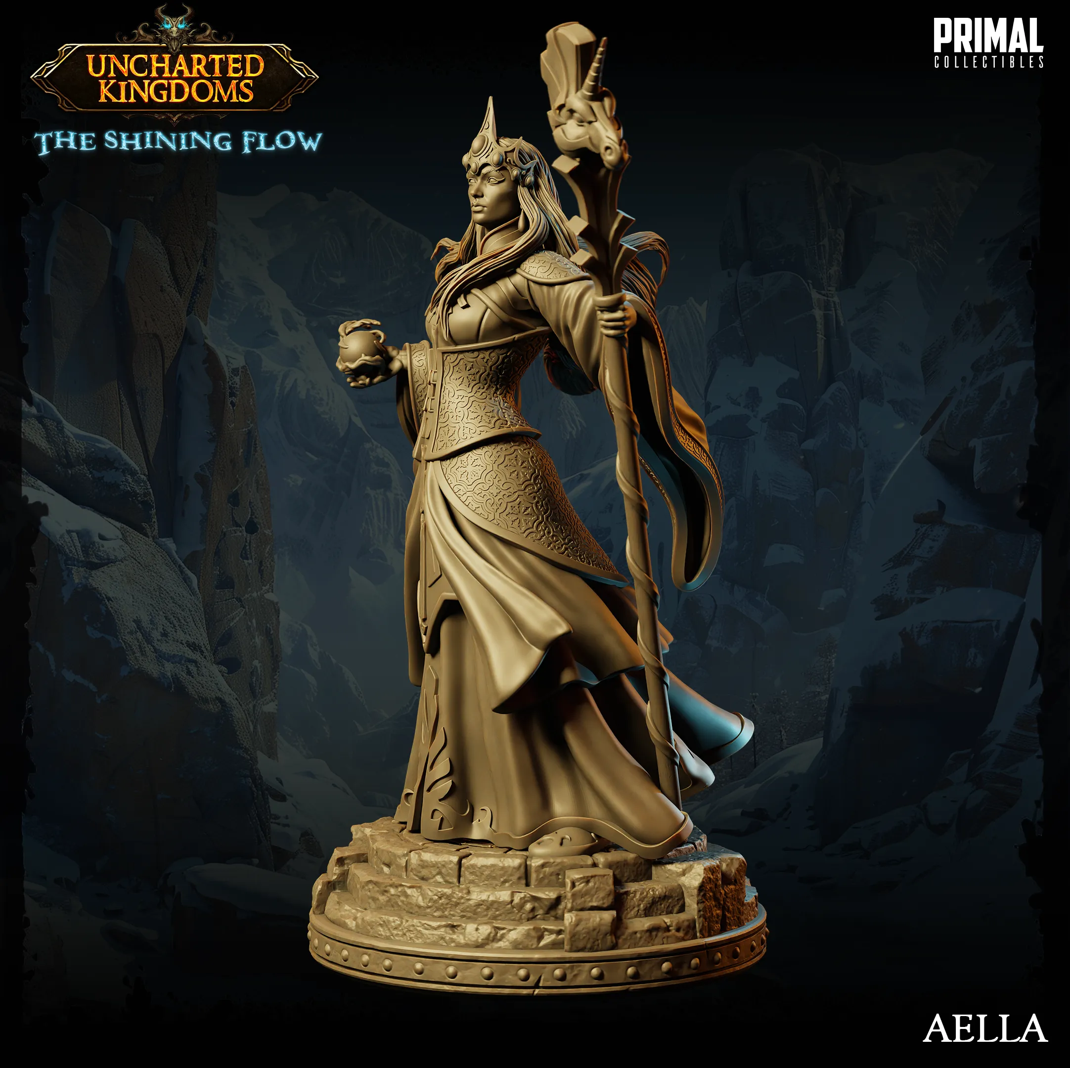 DNDUK - Alustriel - Mage Queen - Aella- Female human Wizard miniature
