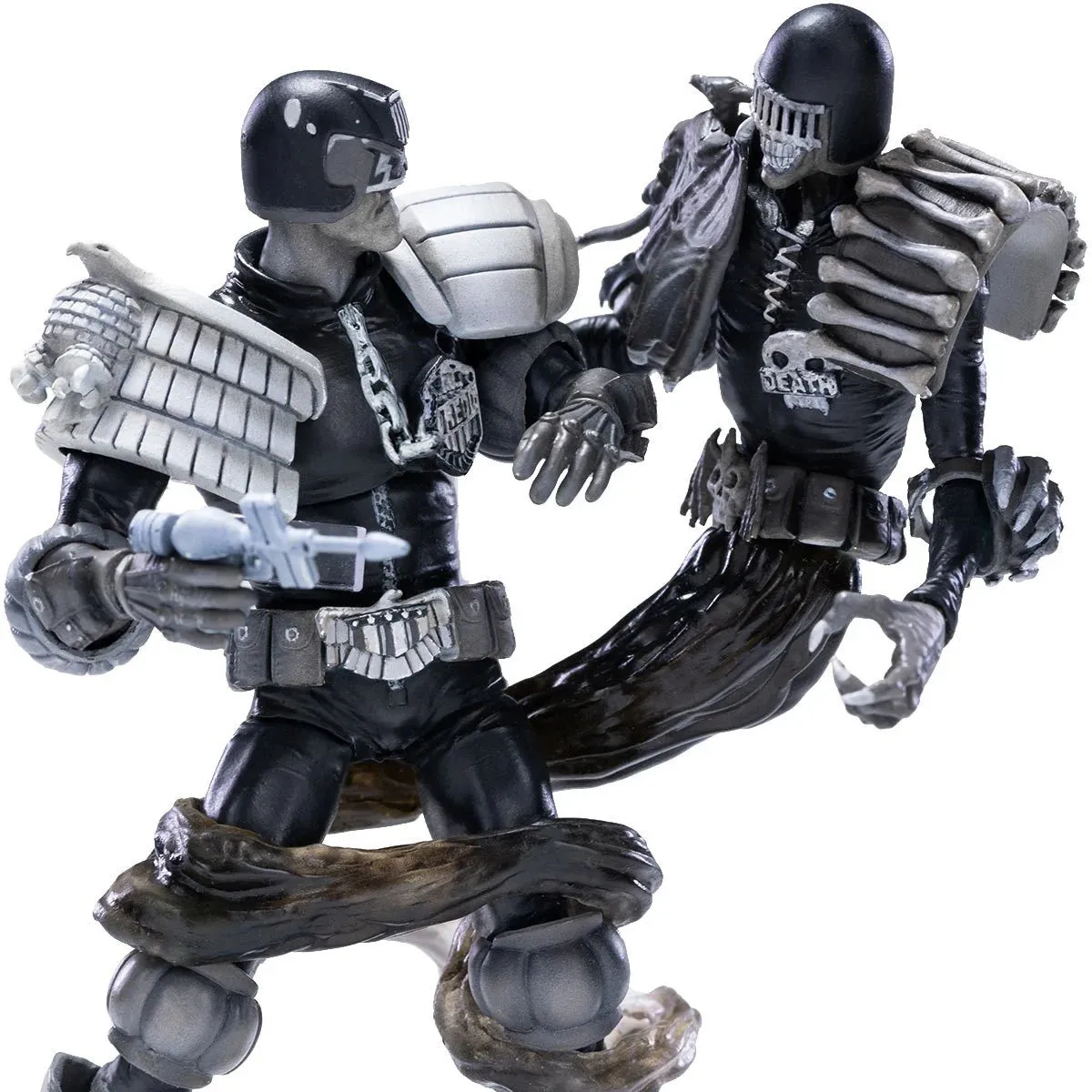 Judge Dredd vs. Death Black and White 1:18 Action Figure 2-Pack - San Diego Comic-Con 2022 Previews Exclusive (Limited to 3,000pcs) *IMPORT STOCK*