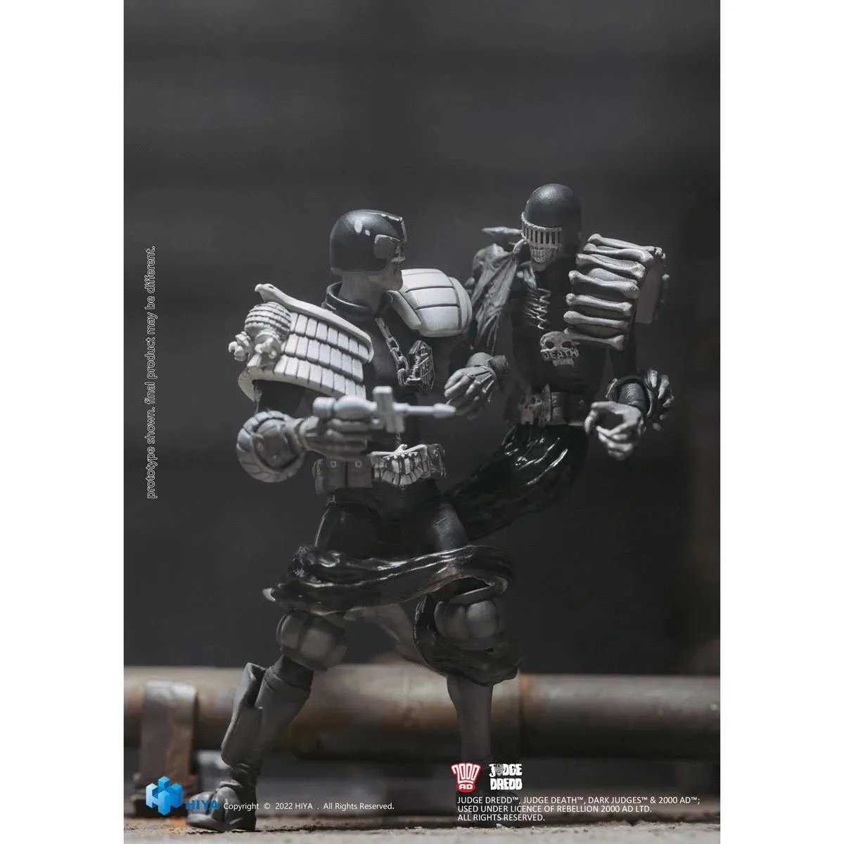 Judge Dredd vs. Death Black and White 1:18 Action Figure 2-Pack - San Diego Comic-Con 2022 Previews Exclusive (Limited to 3,000pcs) *IMPORT STOCK*