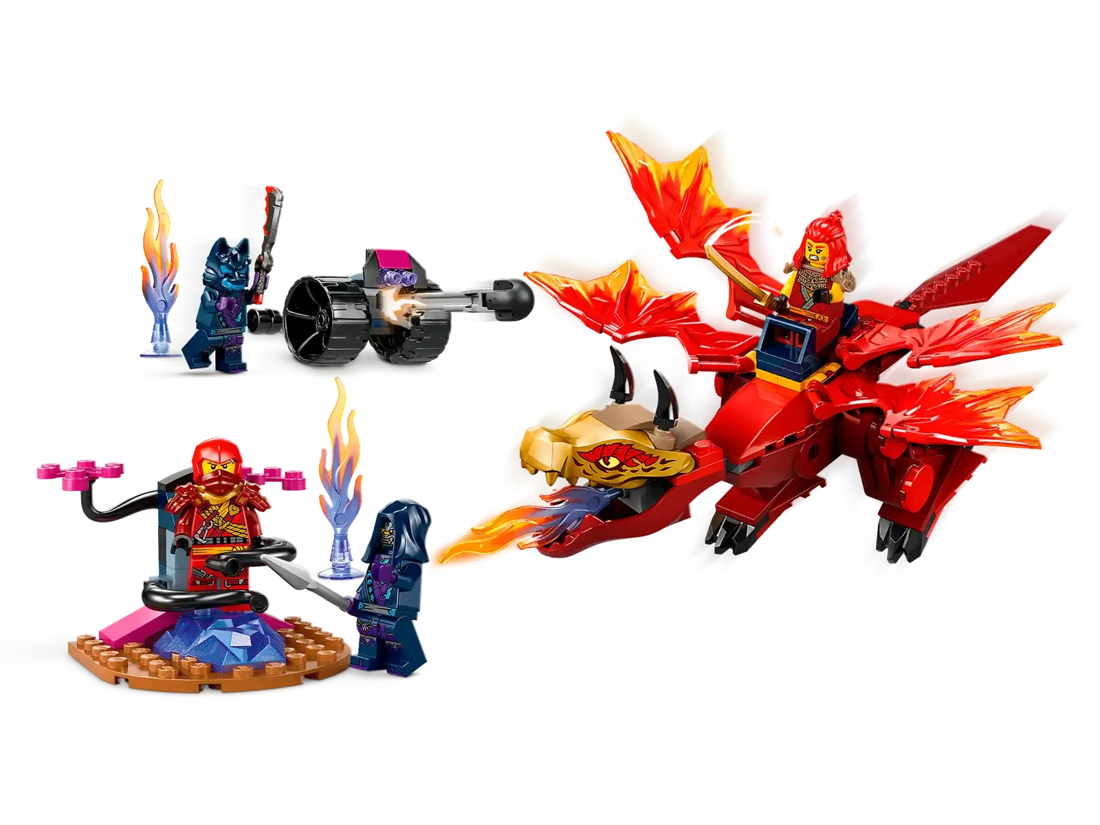 LEGO® NINJAGO® Kai's Source Dragon Battle 71815