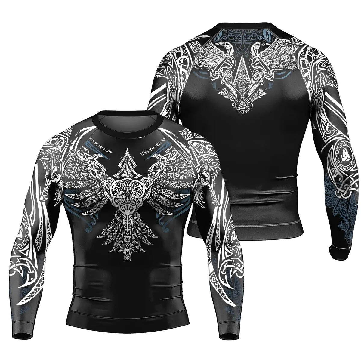 Phoenix Bird Men Long Sleeve Gym Rash Guard