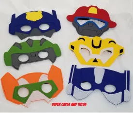 Robot Felt Mask / Kids Felt Masks/ Robot Felt Mask Costume Accessories/ Robot Birthday Party Favors